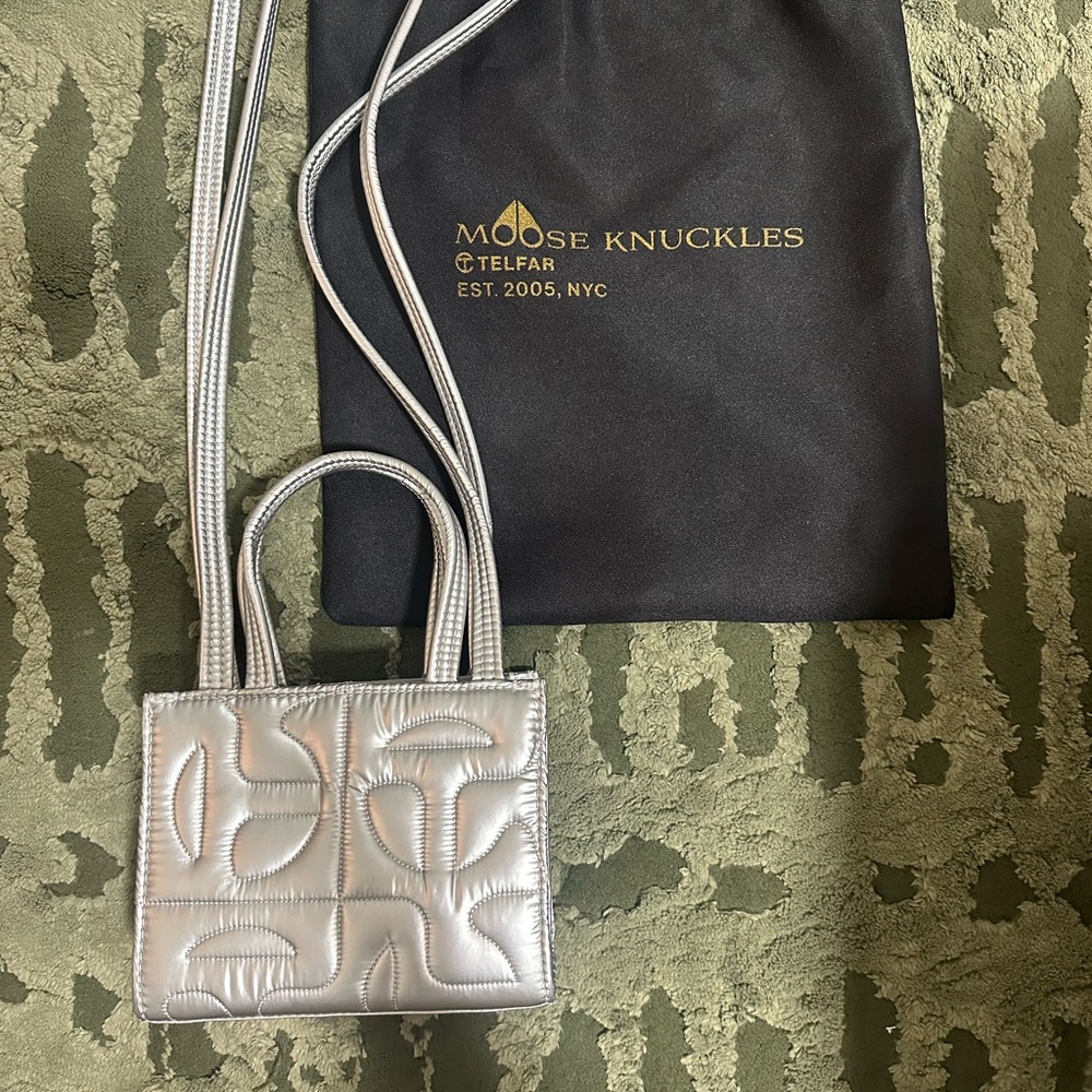 Moose Knuckles x Telfar Quilted Small Shopper - Silver